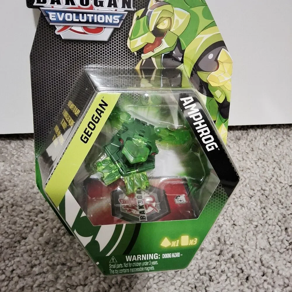 Bakugan Evolutions Geogan Amphrog Action Figure & Collectible Cards Spin Master